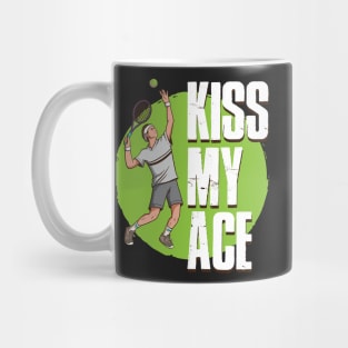 Kiss My Ace Tennis Funny Tennis Gift Mug